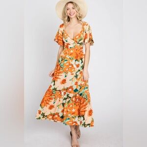 Lush Floral Maxi Dress